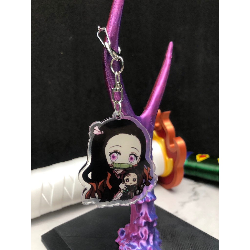 Móc khóa hoạt hình dễ thương các nhân vật Demon Slayer, Onepiece