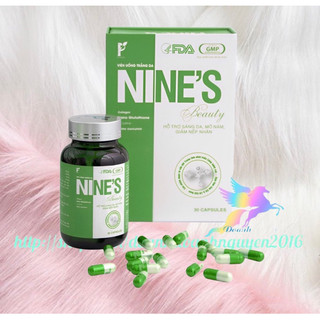 Date 2026, mẫu mới nines beauty viên uống trắng da, mờ nám, hộp 30 viên