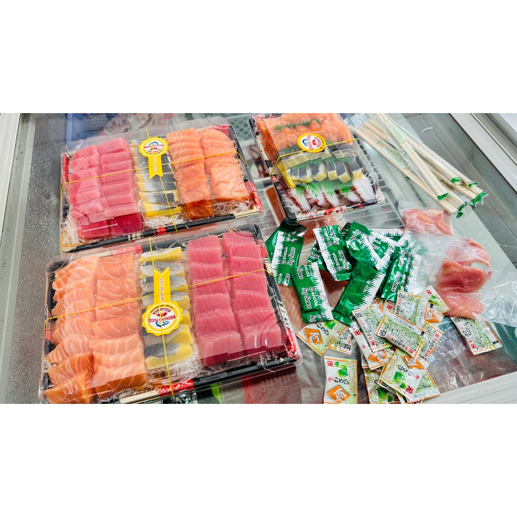 Ăn kèm cá hồi sashimi - Có 2 loại -