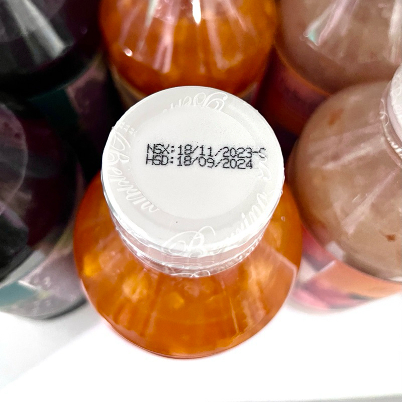 Sinh Tố Berrino đủ hương Đào, vải, dâu... chai 1L Date mới -