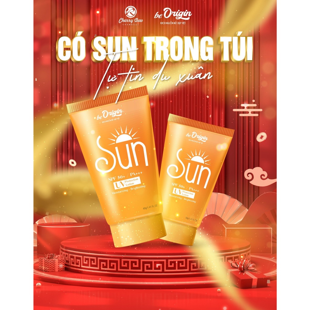 Kem chống nắng Sun nâng tone da ngăn ngừa lão hoá 50 SPF +++