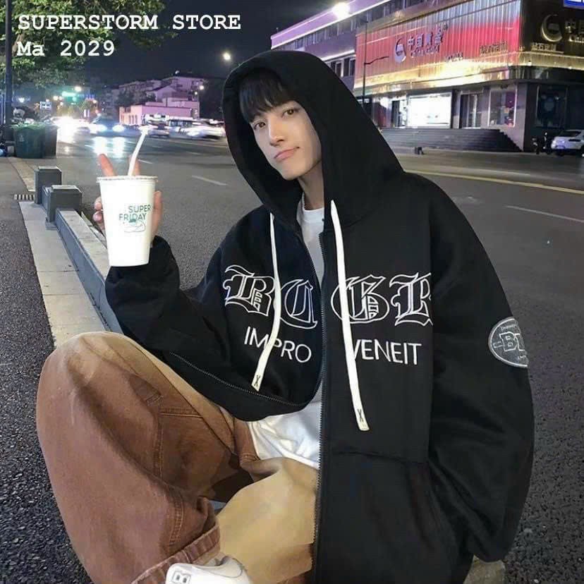 Áo khoác chống nắng dây kéo IMPRO chuẩn shop đẹp cá tính-A2009