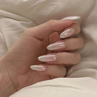  NAILBOX MÓNG ÚP THIẾT KẾ - Sơn GEL tráng gương ngọc trai Hailey Bieber  Ảnh thật  