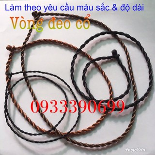 🌷 1 vòng dây đeo cổ 40-100cm xoắn may mắn bằng dù còn gọi là dây vải