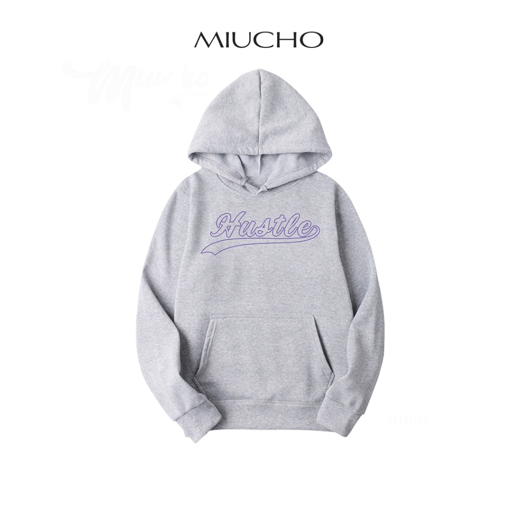 Áo hoodie nữ form rộng dày dặn chất nỉ chân cua 100% cotton unisex HDD016 Miucho basic