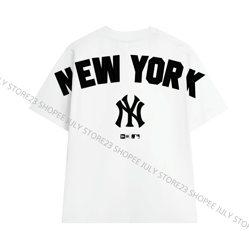 Áo Thun MLB x E.RA Big Logo 100% Cotton - Áo Phông Form Unisex Đầy Đủ Tem Tag MLB 019