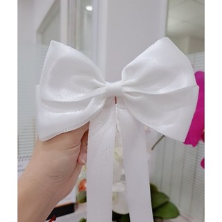 Kẹp tóc nơ lụa đuôi dài hottrend