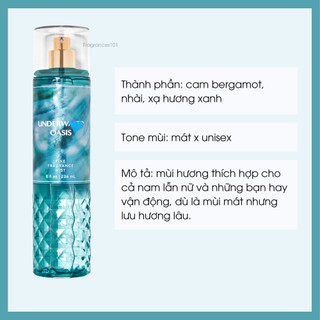 Mist Xịt Toàn Thân BBW Underwater Oasis 236ml Từ Mỹ