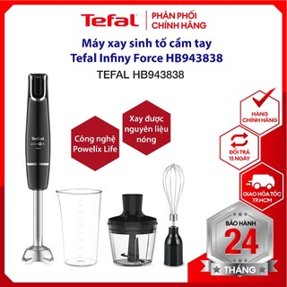 Máy xay sinh tố, máy xay cầm tay Tefal HB943838 - đánh trứng, xay sinh tố, nhào bột