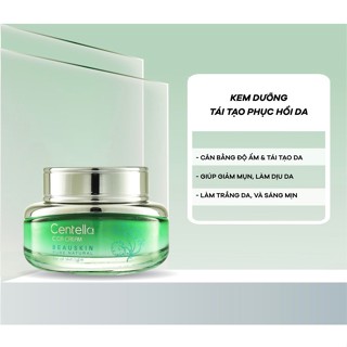 [ Đọc kỹ mô tả ] Kem Dưỡng Da Chiết Xuất Rau Má BEAUSKIN Centella Cica Tái Tạo Phục Hồi Da, Ngăn Ngừa Lão Hóa 