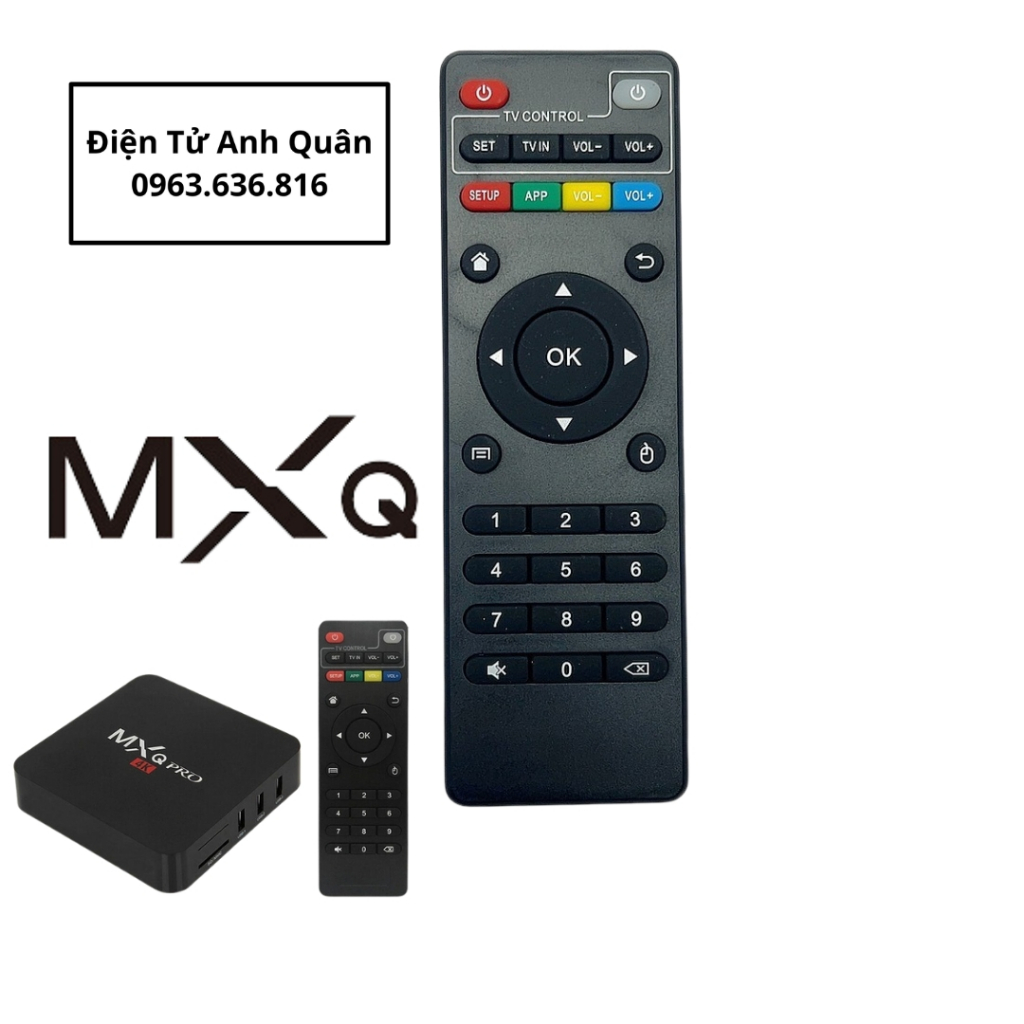 Remote Điều Khiển đầu box MXQ các dòng Android Tv Box Mxq-4K Mxq Pro H96