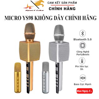 Micro Karaoke Bluetooth Không Dây VSportLike YS-98 Tặng Kèm 1 Mic Phụ Hát Cùng