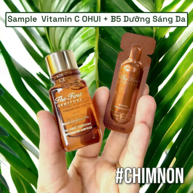 Sample Ohui Vitamin C B5 B6 Tuýp 1ml The First Trắng Da - Gói Dùng Thử