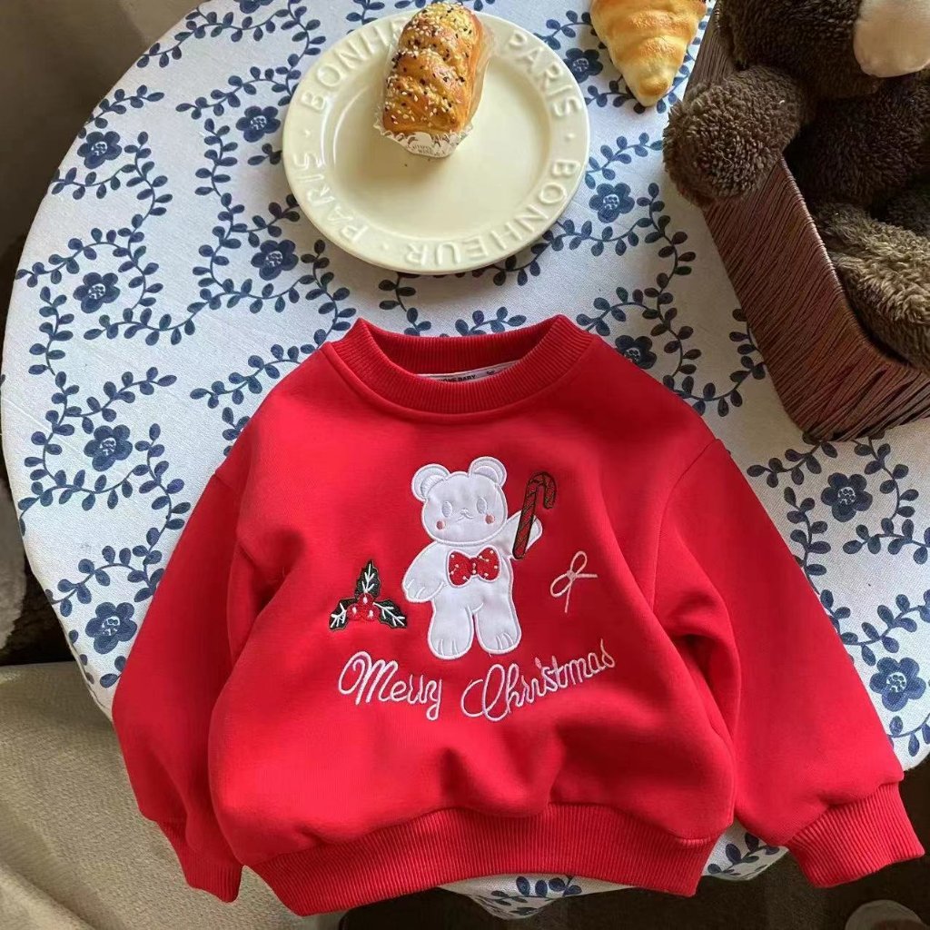 Quần áo trẻ em, Áo nỉ Noel - Tết cho bé, chất nỉ dày dặn có lót ấm, 4 họa tiết cho bé 8-25kg A300 | Tiểu Yến KID