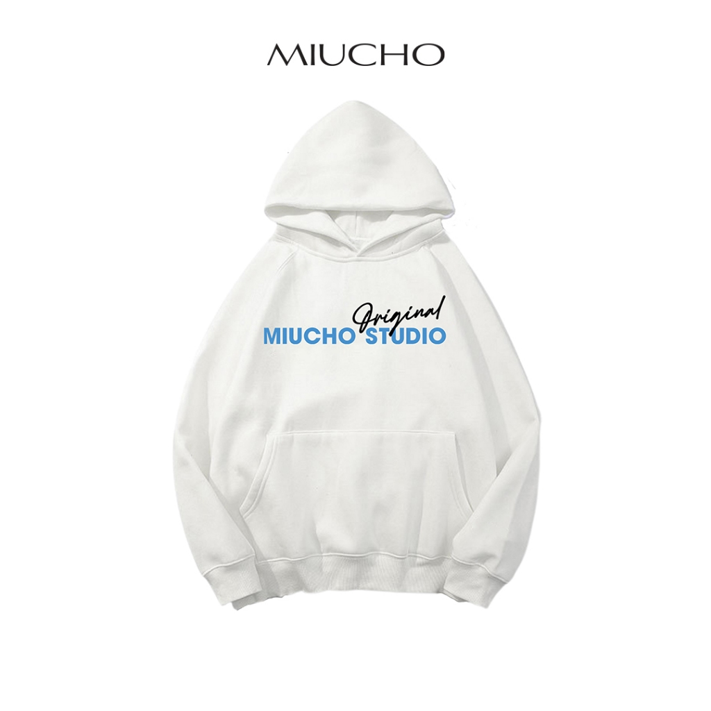 Áo hoodie nữ form rộng dày dặn chất nỉ chân cua 100% cotton unisex HDD020 Miucho basic