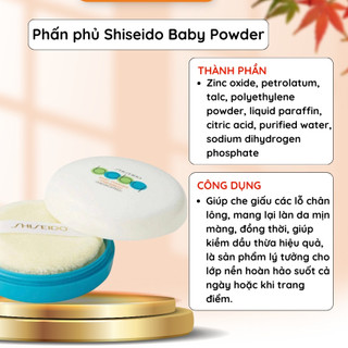Phấn phủ Shiseido Baby Powder
