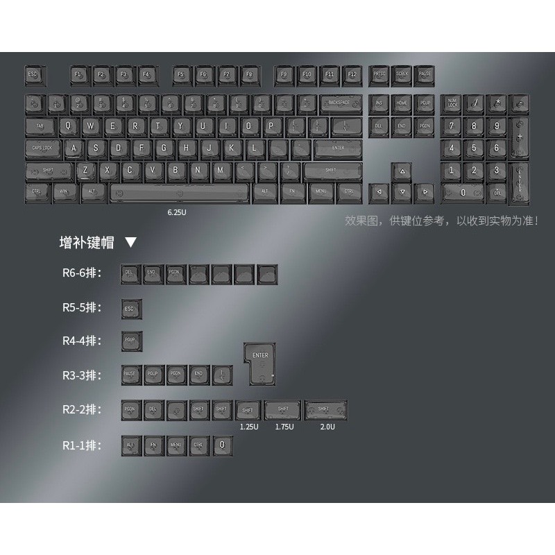 Keycap Clear Trong Suốt Xuyên Led | Profile MDA | 132 Nút Bàn Phím| Vui lòng đọc mô tả sản phẩm