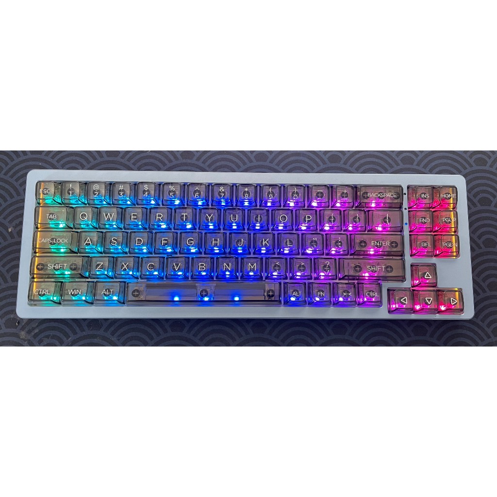 Keycap Clear Trong Suốt Xuyên Led | Profile MDA | 132 Nút Bàn Phím| Vui lòng đọc mô tả sản phẩm