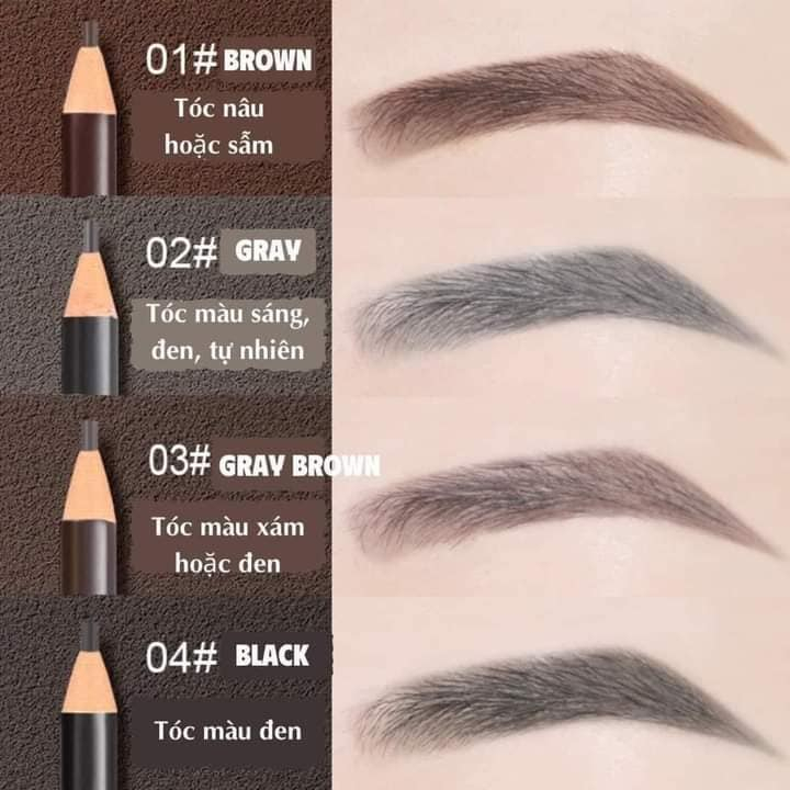 Chì xé kẻ chân mày WODWOD chống nước siêu mảnh 2mm đủ màu cực hot 🔥