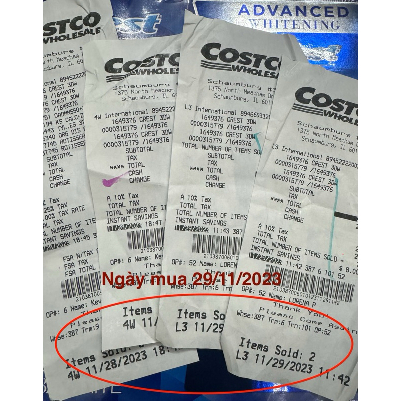 KEM ĐÁNH RĂNG CREST 3D WHITE 147GR DATE 08/2026