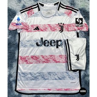Bộ Áo bóng đá Juventus _ Juve sân khách trắng hàng Thailand chuẩn thi đấu mùa mới 2025 - 2024