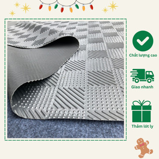 Thảm nhựa trải sàn chống trơn, thảm lót sàn nhà dạng cuộn hoa văn đinh sọc đủ màu 120x 50cm