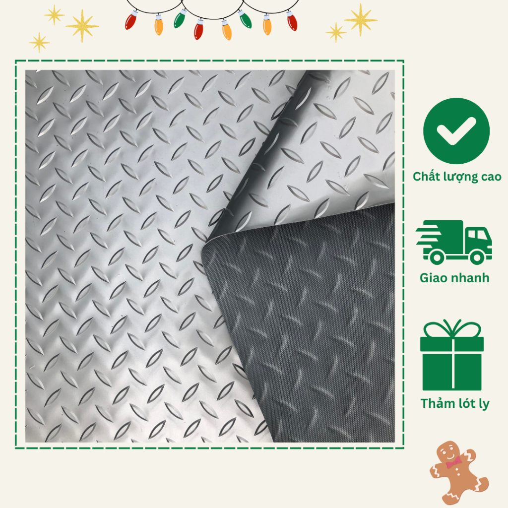Thảm nhựa trải sàn chống trơn, thảm lót sàn nhà dạng cuộn chiếc lá đủ màu 120x 50cm