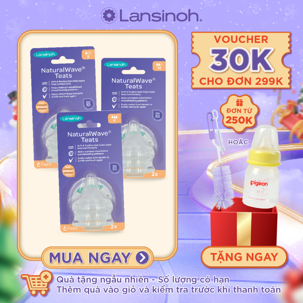 Núm vú Lansinoh size S/M/F