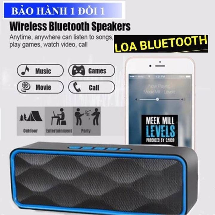 Loa Bluetooth Cầm Tay Mini SC211 Pin Khỏe Kháng Nước Âm Thanh Lớn - Hỗ trợ USB Thẻ Nhớ TF
