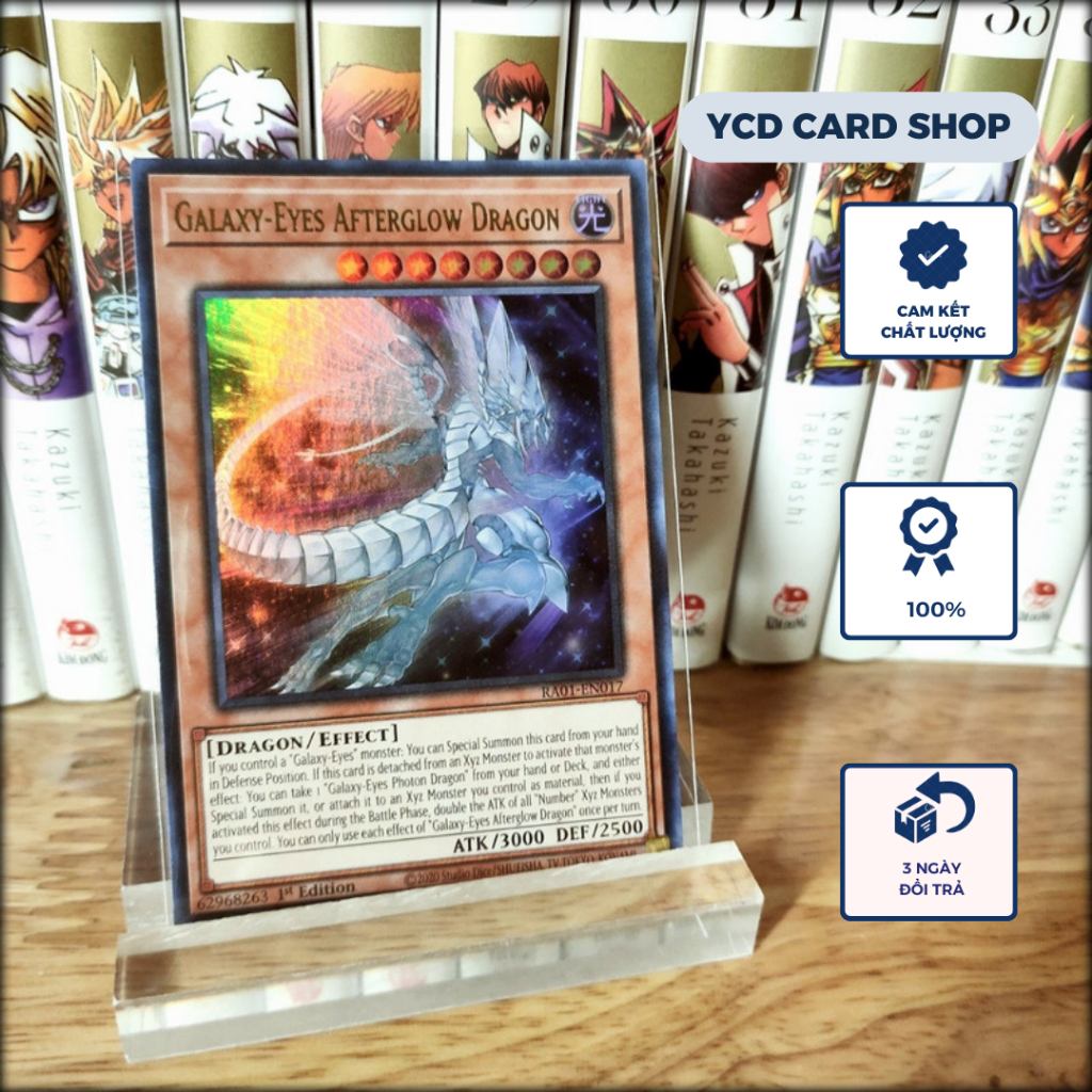 Thẻ bài Yugioh Chính Hãng Galaxy-Eyes Afterglow Dragon