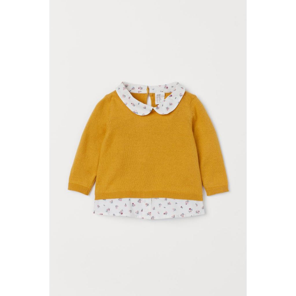 Áo len/Mustard yellow/Floral