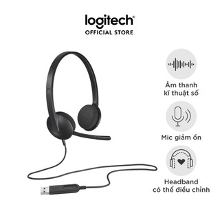 Tai nghe có dây Logitech H340 - Mic giảm ồn, kết nối USB-A