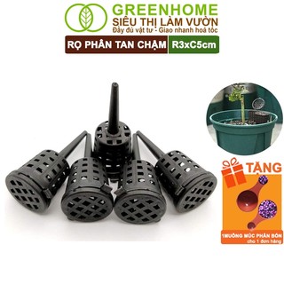 10 Rọ Đựng Phân Tan Chậm Greenhome, R3xC5cm, Dụng Cụ Làm Vườn, Cắm Chậu, Tiện Lợi, Tiết Kiệm