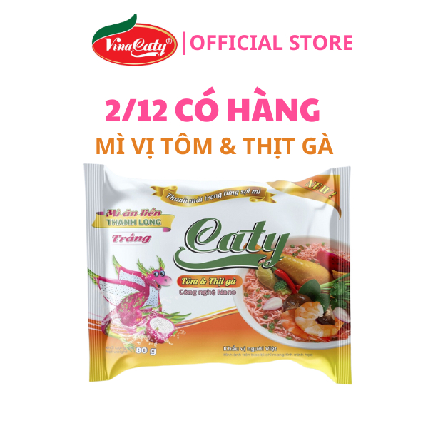 Mì Gói Thanh Long Đỏ Caty Tôm và Thịt Gà