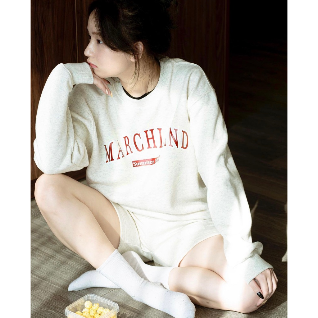 ÁO SWEATER BIG SIZE NAM NỮ UNISEX NỈ BÔNG TAY DÀI HÌNH IN CHÍNH HÃNG MARCHLAND