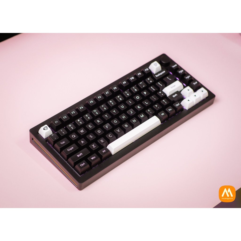 Bộ nút bàn phím cơ AKKO Keycap Set – White on Black WoB