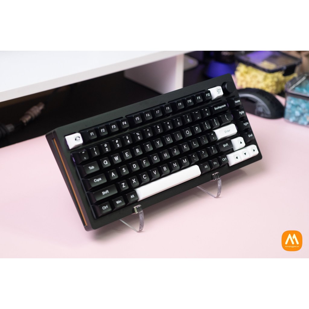 Bộ nút bàn phím cơ AKKO Keycap Set – White on Black WoB