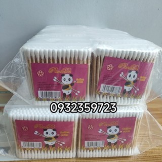 Tăm bông ráy tai tiệt trùng gấu trúc- thân gỗ