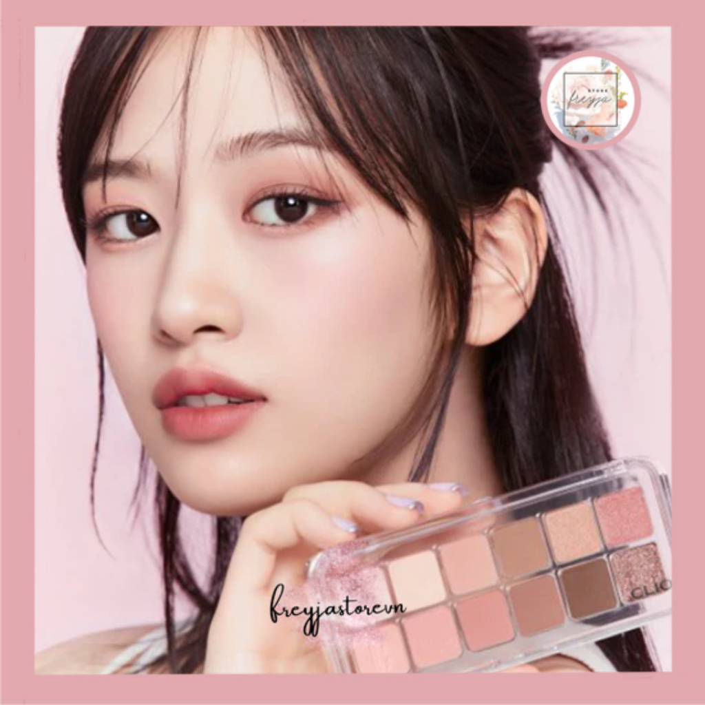 Bảng Mắt Clio Pro Eye Palette Air 12 ô - Phiên bản cái tiến chất phấn mềm bám phấn tốt, phù hợp make cả 4 mùa trong năm