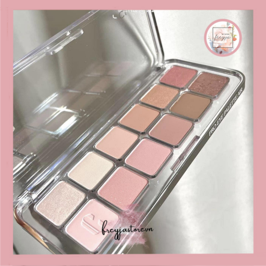 Bảng Mắt Clio Pro Eye Palette Air 12 ô - Phiên bản cái tiến chất phấn mềm bám phấn tốt, phù hợp make cả 4 mùa trong năm