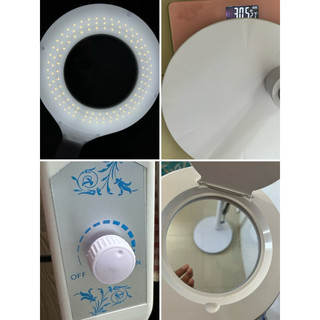 Đèn LED nối mi, Spa, soi da có KÍNH LÚP