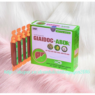 Ống uống GIẢI ĐỘC GAN  ABDK - Hộp 15 ống - Giúp thanh nhiệt, giải độc gan, mát gan, tăng cường chức năng.