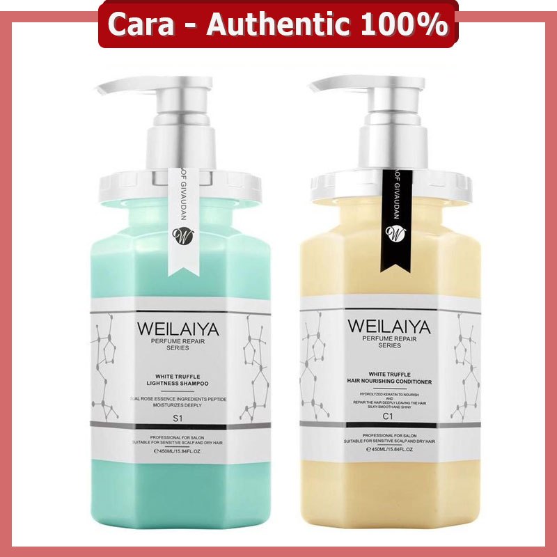 Cặp Dầu Gội Dầu Xả Weilaiya phục hồi đa tầng nấm truffle Weilaiya, ngăn rụng tóc phục hồi tóc hư tổn - Cara Comestic