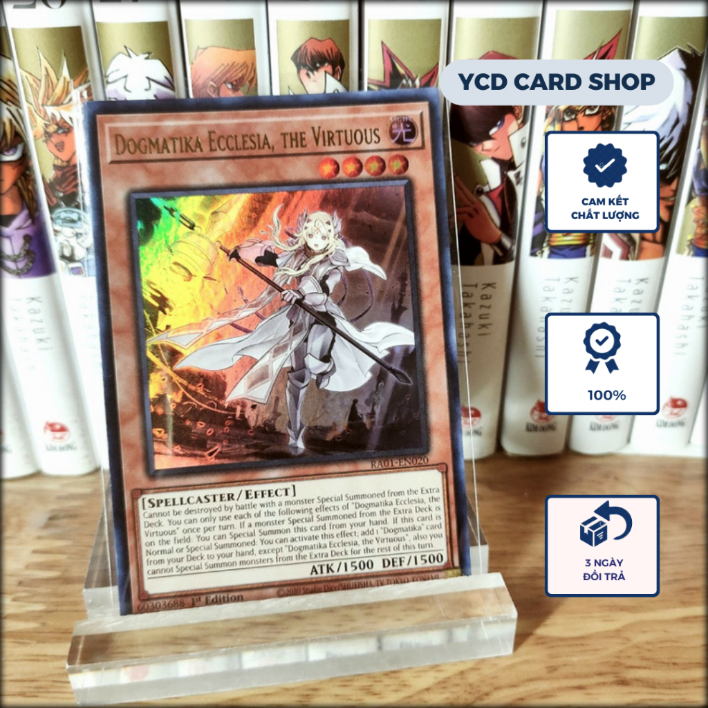 Thẻ bài Yugioh Chính Hãng Dogmatika Ecclesia, the Virtuous