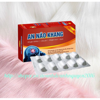 AN NÃO KHANG Vinaphar  -Hộp 30 Viên - Tăng Cường Lưu Thông Máu Lên Não, Giảm Nguy Cơ Tai Biến Mạch Máu Não Do Tắc Mạch
