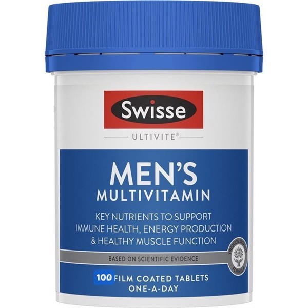Vitamin tổng hợp cho nam Swisse Ultivite Men's Multivitamin 100  viên của Úc