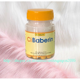 CI BABERIN Vinaphar ( Chai 100viên  )- Dùng trong các trường hợp: nhiễm trùng đường ruột, tiêu chảy, lỵ