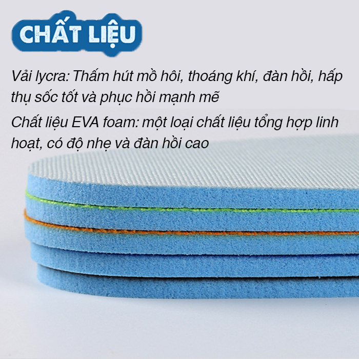 Cặp lót giày thể thao siêu nhẹ êm chân Thoáng Khí Ximo LGTT24