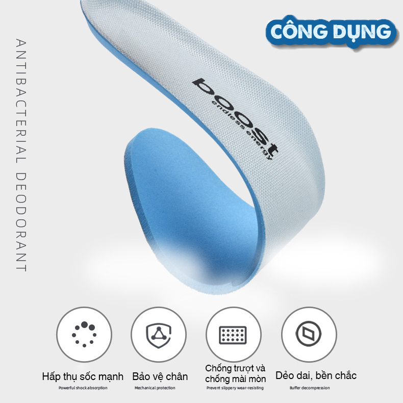 Cặp lót giày thể thao siêu nhẹ êm chân Thoáng Khí Ximo LGTT24