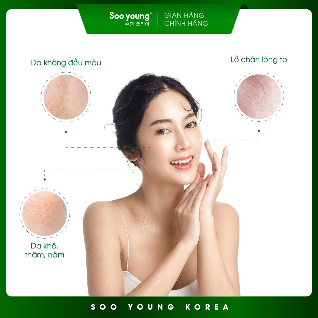 Kem dưỡng trắng da Lục Tảo SOOYOUNG 10gr